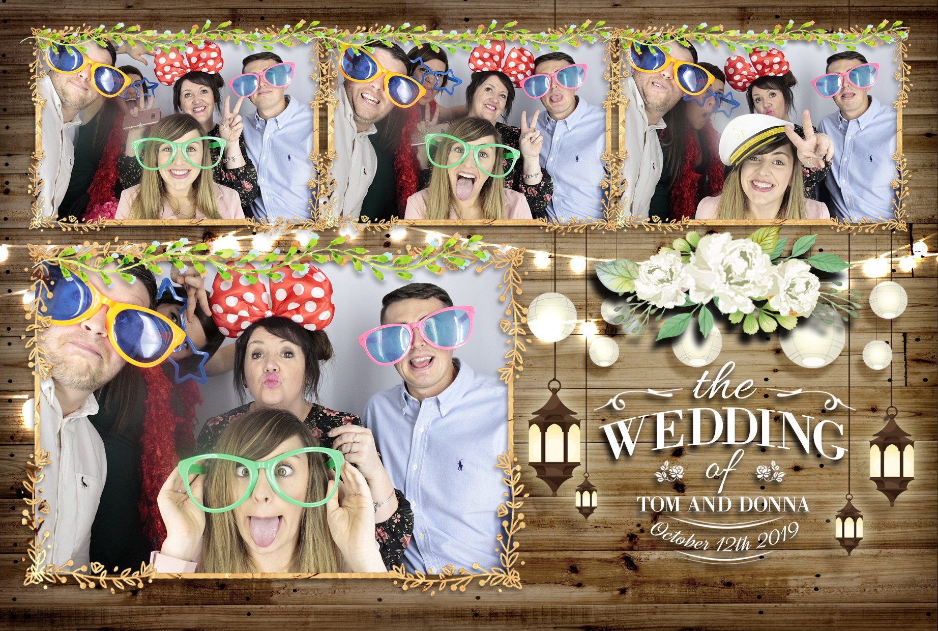 Tom & Donna's Wedding  | View more photos from the event at gallery.myphotoboothexperience.co.uk/u/MyPhotoBoothExperienceLtd/Tom-Donnas-Wedding
